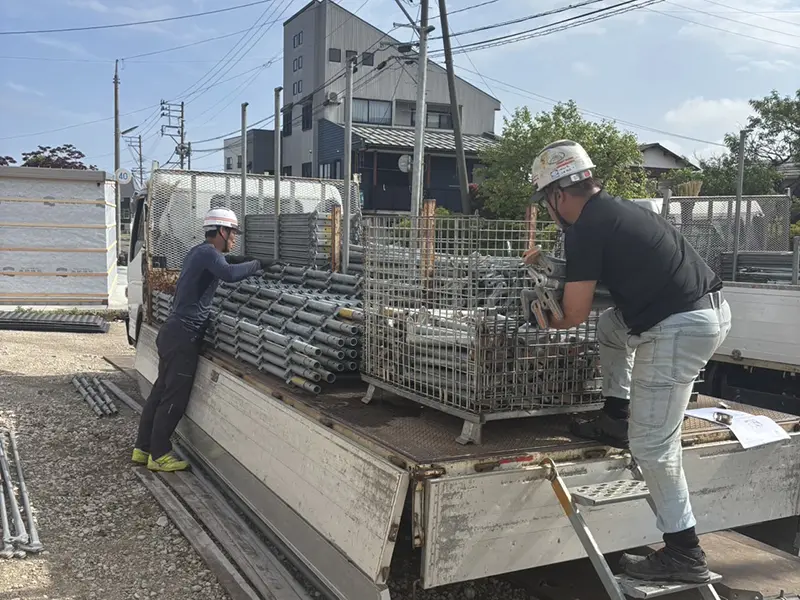 午前の作業終了